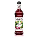 Monin - Desert Pear Syrup, Bold Flavor of Prickly Pear Cactus, Natural Flavors, Great for Iced Teas, Lemonades, Cocktails, Mocktails, and Sodas, Non-GMO, Gluten-Free (1 Liter)