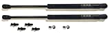 2 Truck Upfitters 14" Gas Props (13.98" Extended, 8.5" comp, 40 lbs of Press ea) Compatible with are, ATC, Snugtop, Leer Camper Shell/Truck Cap Rear Door. Measurement Required! Incl 4 Ball mounts!
