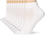No Nonsense Women's Soft & Breathable Cushioned Quarter Top Sock, White-9 Pair Pack, 4-10