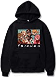 Bingxin Toilet Bound Hanako Kun Hoodie Unisex Yashiro Nene Cosplay Hooded Pullover Mitsuba Tsukasa Sweater Sweatshirts Jacket Coat (A-black 1, Large)