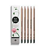 Sprout Pencils | Spread the Love Edition | Graphite Plantable Pencils with Flower, Herb & Vegetable Seeds | Eco-Friendly Organic Wood | Prime Sustainable Gift with Heart-Warming Quotes | 5 Pack