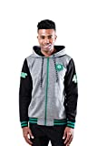 NBA Boston Celtics Mens Men's Full Zip Fleece Hoodie Letterman Varsity Jackett, Team Color, S