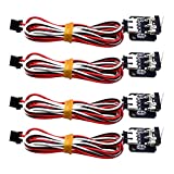 SOOWAY 3D Printer Limit Switch, 4PCS Endstops Mechanical Switch Module with 3 Pins 39.3 Inch Cable for Ramps RepRa Tevo Tornado CR-10 10S Ender 3 Pro S4 S6 Series Parts Accessories