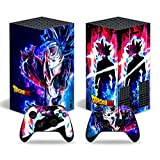 Vinyl Skin Decal Stickers for Xbox Series X Console Skin, Anime Protector Wrap Cover Protective Faceplate Full Set Console Compatible with Xbox Series X Controller Skins (Dragonball Supe[7042])
