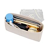 OAikor Purse Organizer Insert Fit GG Marmont Matelasse Mini Shoulder Bag Beige (Miniature, Felt）