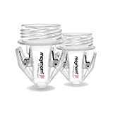 Maymom Breastmilk Storage Bag Adapters Compatible with Avent, Spectra S1, S2 Pumps with Wide Mouth Flange; Clear BPA Free Material; Boiling Water Safe; Do Not Use Microwave or Steamer Bag to Sanitize