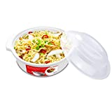 Microwave Ramen Cooker Noodle or Soup Bowl Easy Mac Perfect for Breakfast, College Dorm Essentials for Boys Girls,Office, Dishwasher-Safe, BPA-Free, 51OZ/1.52L