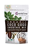 Essential Living Foods Organic Coco Gogo Smoothie Mix, With Cacao, Lucuma, Mesquite, Coconut Sugar, Guarana, Caffeine, Vegan, Superfood, Non-GMO, Gluten Free, Kosher, 6 Ounce Resealable Bag