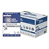 Boise® X-9® High Bright Multipurpose Copy Paper, Letter Paper Size, 108 (Euro)/96 (US) Brightness, 20 Lb, White, 500 Sheets Per Ream, Case of 10 Reams