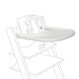 Stokke Tray, White - Designed Exclusively for Tripp Trapp Chair + Tripp Trapp Baby Set - Convenient to Use and Clean - Made with BPA-Free Plastic - Suitable for Toddlers 6-36 Months