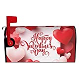 Dujiea Romantic Valentines Day Mailbox Cover Mailbox Wraps, Waterproof Mailbox Covers Magnetic Post Box Cover Standard Size 21"(L) X 18"(W) Garden Yard Outside Farmhouse Home Decor