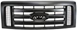 Evan-Fischer Grille Assembly Compatible with 2009-2012 Ford F-150 Textured Dark Gray Shell and Insert XL Model