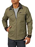 ATG by Wrangler Men's Sherpa Lined Canvas Jacket, Dusty Olive, 4X