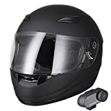 AHR RUN-B Bluetooth Motorcycle Modular Helmet Full Face with Wireless Headset Hands Free Intercom MP3 FM DOT