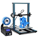 Creality 3D Open Source CR-10 3D Printer All Metal Frame 12x12x15.5 Inch Build Volume and Heated Bed Includes Glass Bed (Blue and Orange Decorative Strips are Given Randomly)
