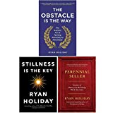 Ryan Holiday Collection 3 Books Set (The Obstacle is the Way, Stillness is the Key, Perennial Seller)