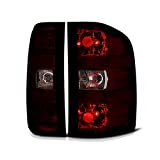VIPMOTOZ Smoke Red Lens Tail Light Lamp Assembly For 2007-2013 Chevy Silverado 1500 2500HD 3500HD Pickup Truck, Driver & Passenger Side