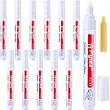 12 Pieces Grout Tile Pen Grout Restorer Pen Renew Repair Marker for Tile Wall Floor (White)