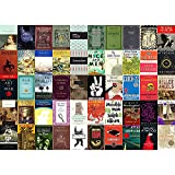 50 Best Classic Books of All Time Puzzle 1000 Pieces, Essential Book Covers Collage Puzzle, Greatest Novels Add to Your Literary Bucket List, Good Gift for Book Lovers