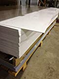 Palopaque Rigid PVC Flat Sheet 1/8" (3mm) 6" x 6" White (2 pcs)