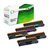 TCT Premium Compatible Toner Cartridge Replacement for Brother TN315 TN-315BK TN-315C TN-315M TN-315Y Works with Brother HL-4150CDN 4570CDWT, MFC-9460CDN Printers (Black Cyan Magenta Yellow) - 5 Pack