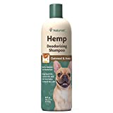 NaturVet – Hemp Deodorizing Shampoo For Dogs - Plus Oatmeal & Honey – 16 oz – Gently Cleanses & Deodorizes Skin & Coat – Enhanced with Hemp Seed Oil, Coconut Oil & Aloe Vera Extract