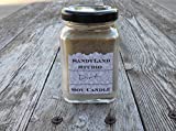 Earthy Dirt Scented Soy Candle Square Victorian Jar 100% Soy 6 oz
