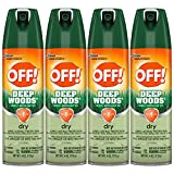 OFF! Deep Woods Bug Spray & Mosquito Repellent, DryTouch Technology, Long Lasting Protection 4 oz. (Pack of 4)