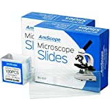 Microscope Slides, 100 Blank Slides with 100 Cover Glass