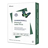 Hammermill 104604 Laser Print Office Paper, 98 Brightness, 24Lb, 8-1/2 X 11, White, 500 Sheets/Rm