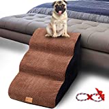 A.FATI Foam Dog Ramps/Steps, Dog Stairs Ladder Pet Ramp Stairs Step Sofa Bed Ladder for Dogs Cats Dog Ramp Sofa Bed Ladder for Dogs Cats