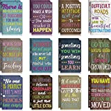 24 Pieces Inspirational Notepads Mini Motivational Notebook Small Pocket Journal Notepads Inspiring Notebook for School Office Home Travel Present Supplies, 12 Styles (Multicolored)