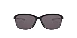 Oakley Women's OO9191 Unstoppable Rectangular Sunglasses, Matte Black/Prizm Grey, 65 mm