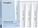 Auraglow Teeth Whitening Gel Syringe Refill Pack, 35% Carbamide Peroxide, 30 Whitening Treatments, (3) 5mL Whitening Gel Syringes