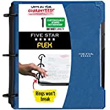 Five Star Flex NoteBinder, 1 Inch Binder, Customizable, Notebook and Binder All-in-One, Black (29326AA2)