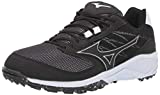 Mizuno womens Dominant Surface Turf Softball Shoe, Black/White, 5.5 US