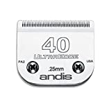 Andis Carbon-Infused Steel UltraEdge Super Blocking Dog Clipper Blade, Size-40, 1/100-Inch Cut Length (64076)