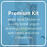 Jenny Craig Chicken Cranberry Salad Kit: White Meat Chicken in Creamy Greek Yogurt Dressing Complemented with Celery and Dried Cranberries and Crisp Wheat Crackers, (6 Pack)
