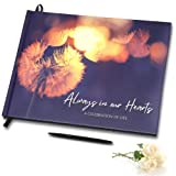 Spiritwind Funeral Guest Book for Memorial Service | 100 Page Hardcover Guest Book for Funeral Celebration of Life | Includes Pen for Guest Book Funeral Condolences & Memory Table Sign
