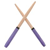 Taiko Drum Sticks ROSENICE 1 Pair Maibachi Taiko Drum Drumsticks Purple