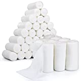 Conforming Stretch Gauze Bandage Roll - 4" x 4.1 Yards Stretched -36 Rolls- Each ROLL Individually Package-Light Compression -Latex Free-Multi Flexible ,Breathable & Stretchable