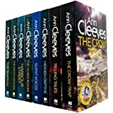 Ann Cleeves TV Vera Stanhope Series Collection 8 Books Set (Telling Tales, Harbour Street, Silent Voices, Hidden Depths, The Glass Room, The Seagull, The Moth Catcher)