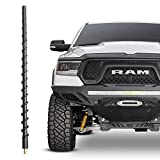 KSaAuto 13 Inch Antenna for Dodge Ram 1500 2500 3500 2010-2023, Dodge Ram 1500 Antenna Replacement, Flexible Spiral Rubber Truck Dodge Ram 1500 accessories Designed for Optimized FM AM Radio Reception