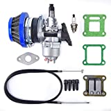 Air Filter Stack Carburetor Carb Replacement for 2 Stroke 47cc 49cc Mini ATV Quad Dirt Pocket Bike