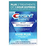 Crest 3D Whitestrips, Vivid Plus, Teeth Whitening Strip Kit, 24 Count (Pack of 1)