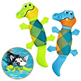 Dog Floating Toys Squeaky Toys - 2 Packs Dog Water Toys for Pool, Durable Oxford Fabric Dog Chew Toy Summer Outdoor Interactive Play, for Small Medium Dogs