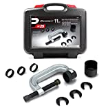 Powerbuilt Upper Control Arm Bushing Service Tool Set for Ford, GM and Chrysler, Remove and Install Car Bushings, 648604