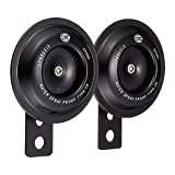 HELLA 012588011 Motorcycle Series Black 12V Disc Horn Kit (Universal Fit-Set/Box)