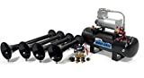 Hornblasters Shocker XL 2 Gallon All-In-One Train Horn Kit - USA Made Horns - 4 Trumpets - 147.7 Actual dB