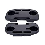 Hanperal 2Pack Zero Gravity Chair Cup Holder for Zero Gravity Chair, Upgraded Version Cup Holder, Universal Clip On Chair Table with Mobile Device Slot and Snack Tray /Black